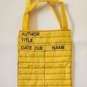 Yellow Library Card Tote Bag
